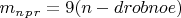 $ m_n_p_r=9 (n-drobnoe) $