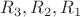 $R_3, R_2, R_1$