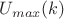 $U_{max}(k)$