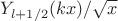 $Y_{l+1/2}(kx)/\sqrt{x}$