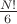 $ \frac{N!}{6}$