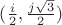 $(\frac{i}{2},\frac{j\sqrt{3}}{2})$