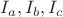 $I_a,I_b,I_c$