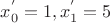 $x^{'}_0=1, x^{'}_1=5$