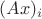 $(Ax)_i$