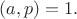 $(a,p)=1.$