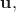 $\mathbf{u},$