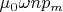 $\mu_0\omega np_m$