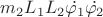 $m_2L_1L_2\dot{\varphi_1}\dot{\varphi_2}$