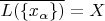 $\overline{L(\left\lbrace x_\alpha \right\rbrace)} = X$