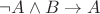 $\neg A\wedge B\to A$ $\neg A\wedge B\to A$
