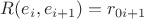 $R(e_i, e_{i+1})=r_{0i+1}$