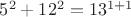 $5^2+12^2=13^{1+1}$