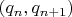 $(q_n,q_{n+1})$