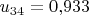 $u_{34}=0{,}933$