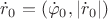 $\dot{r}_0=(\dot{\varphi}_0,|\dot{r}_0|)$