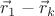 $\vec r_1-\vec r_k$