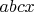 $abcx$