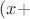 $(x+$
