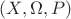 $(X, \Omega, P)$