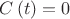 $\[C\left( t \right) = 0\] $