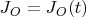 $J_O=J_O(t)$