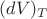 $(dV)_T$