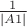 $\frac{1}{|A1|}$