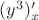 $(y^3)_x'$