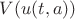 $V(u(t,a))$