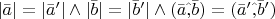 $|\bar a| = |\bar a'| \wedge |\bar b| = |\bar b'| \wedge (\bar a \hat , \bar b) = (\bar a' \hat , \bar b')$