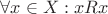 $\forall x \in X: xRx$