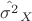 $\hat{\sigma^2}_X$