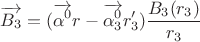 $$\overrightarrow{B_3}= (\overrightarrow{\alpha^0}r -\overrightarrow{\alpha_3^0}r_3') \frac {B_3(r_3)} {r_3}$$