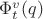 $\Phi^v_t(q)$