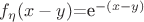 $f_\eta(x-y)$=e^{-(x-y)}