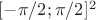 $[-\pi/2;\pi/2]^2$