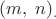 $(m,\;n)_.$