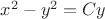$x^2-y^2=Cy$