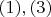 $(1),(3)$
