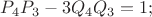 $P_{4}P_{3} - 3Q_{4}Q_{3} = 1;$