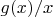 $g(x)/x$