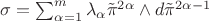 $\sigma =\sum_{\alpha=1}^m\lambda_\alpha \tilde{\pi}^{2\alpha}\wedge d\tilde{\pi}^{2\alpha-1}$