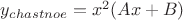 $y_{chastnoe}=x^2(Ax+B)$