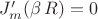 $J'_m(\beta\,R)=0$