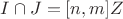 $I\cap{J}=[n,m]Z$