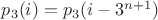 $p_3(i)=p_3(i-3^{n+1})$