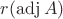 $r(\operatorname{adj} A)$