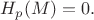 $H_p(M)=0.$
