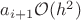 $a_{i+1}\mathcal{O}(h^2)$
